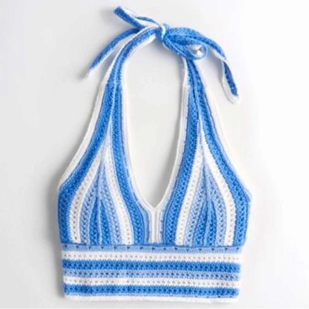 Hollister NWT Crochet Halter Tank